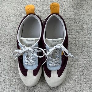 Oncept Tokyo Women's Burgundy and White Sneakers